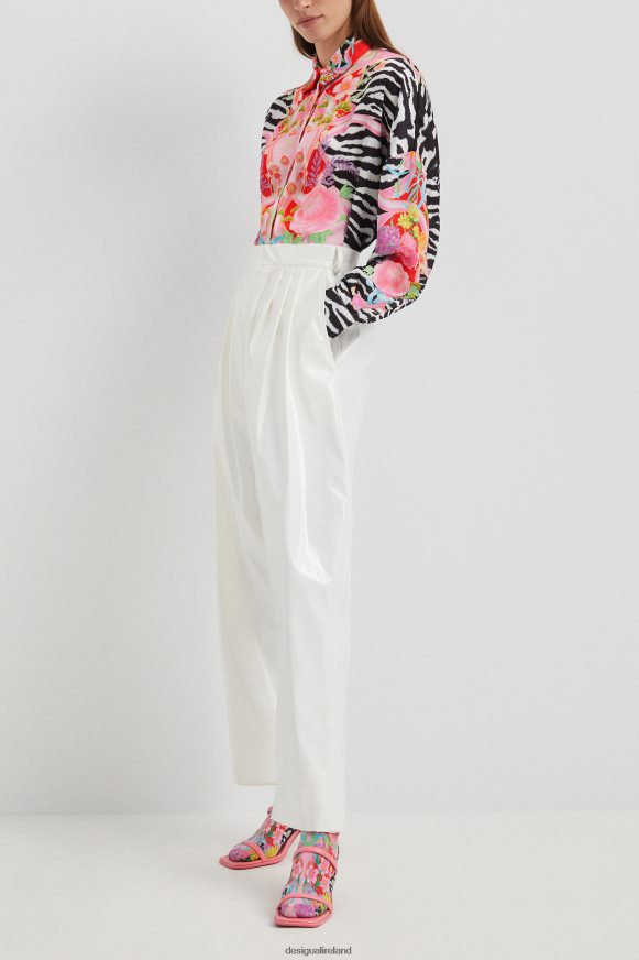 Desigual Women Flower zebra shirt Clothing PFVZ0B470