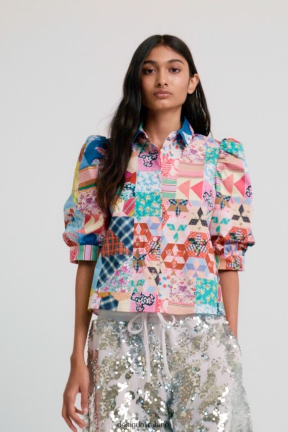 Desigual Women Johnson Hartig patchwork shirt Clothing PFVZ0B1106