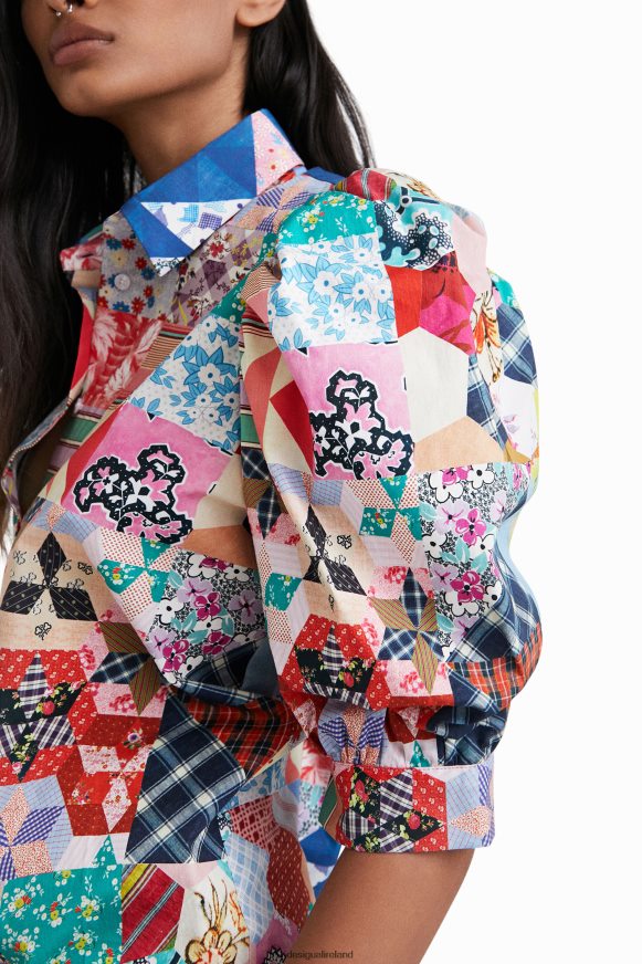 Desigual Women Johnson Hartig patchwork shirt Clothing PFVZ0B1106
