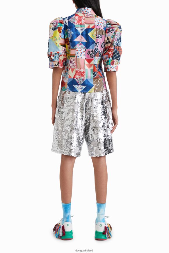 Desigual Women Johnson Hartig patchwork shirt Clothing PFVZ0B1106