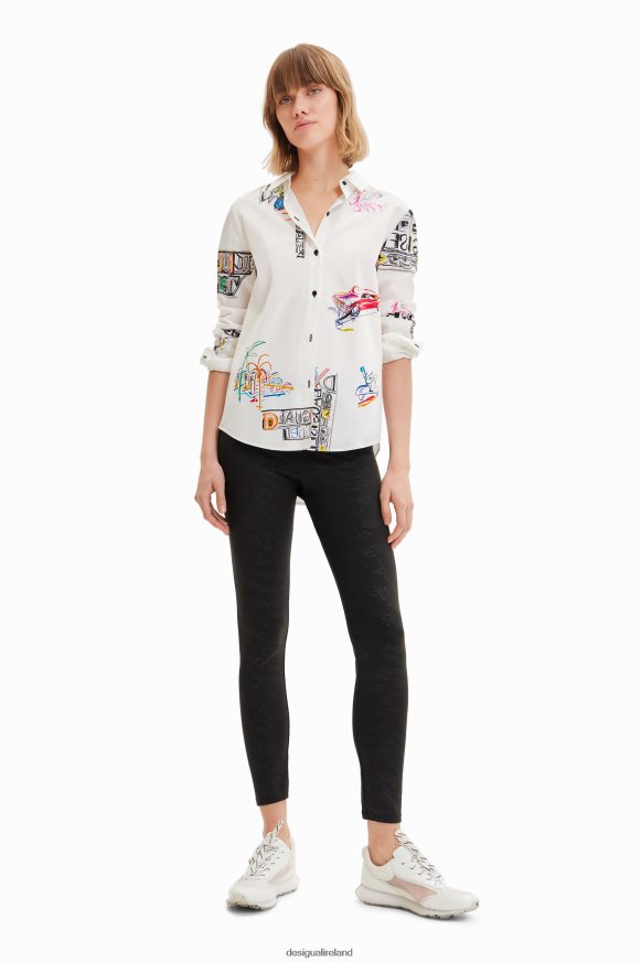 Desigual Women Long-sleeve illustrated shirt Clothing PFVZ0B895
