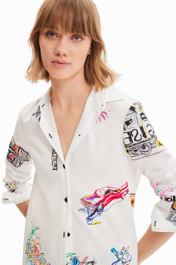 Desigual Women Long-sleeve illustrated shirt Clothing PFVZ0B895