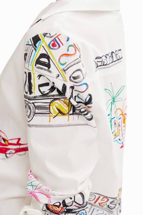 Desigual Women Long-sleeve illustrated shirt Clothing PFVZ0B895