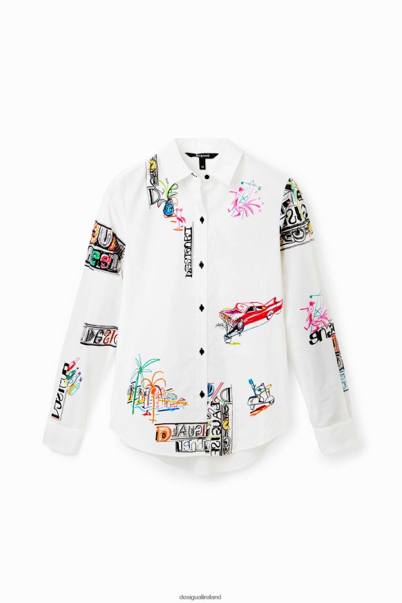 Desigual Women Long-sleeve illustrated shirt Clothing PFVZ0B895
