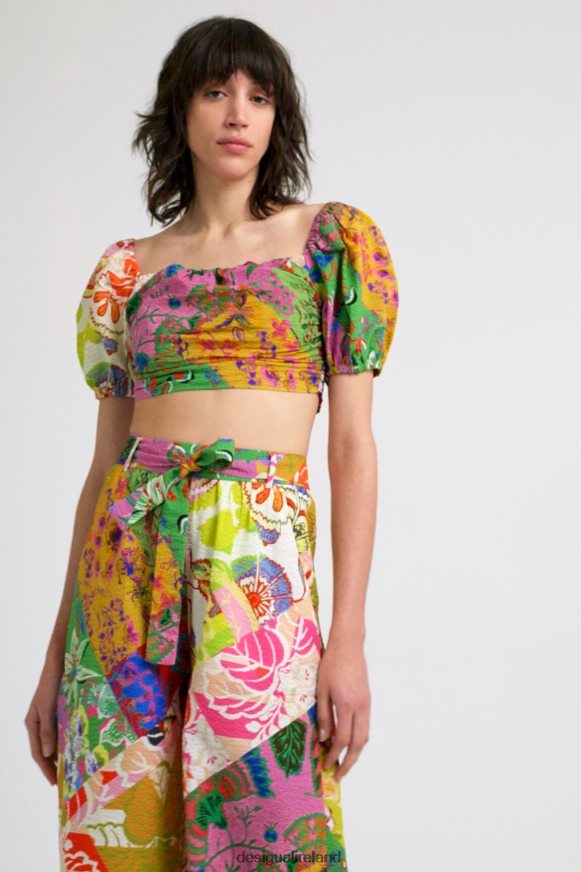 Desigual Women M. Christian Lacroix cropped blouse Clothing PFVZ0B684