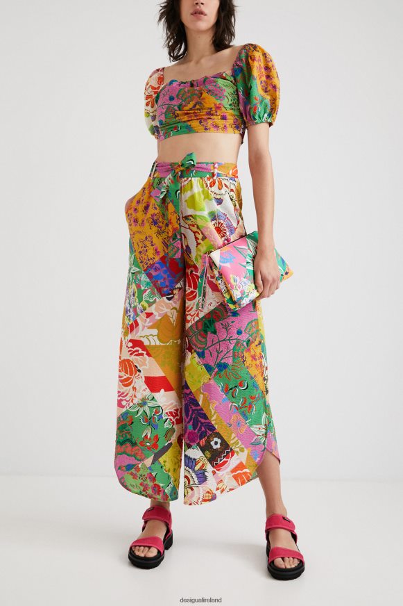 Desigual Women M. Christian Lacroix cropped blouse Clothing PFVZ0B684