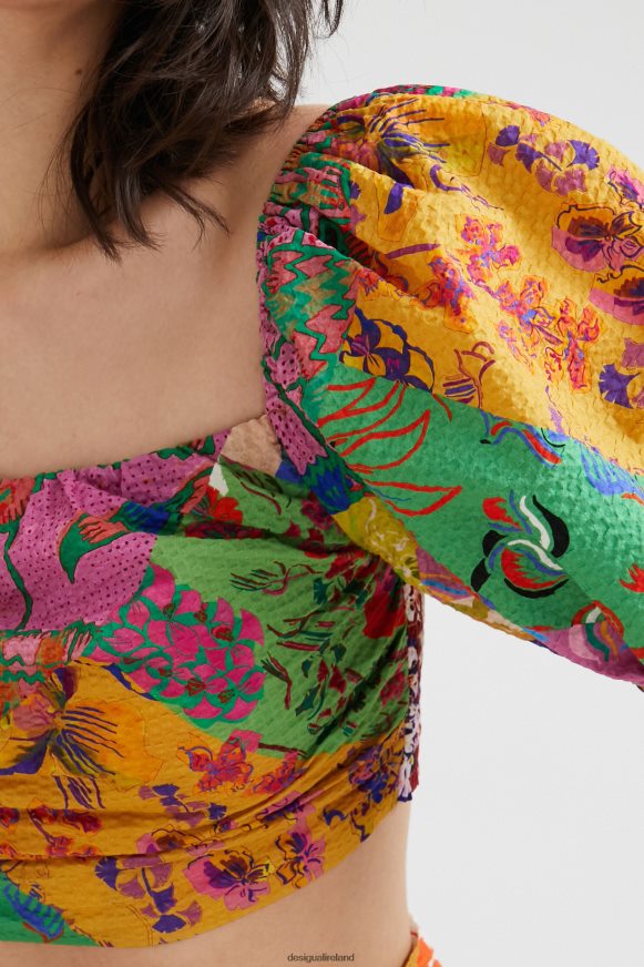Desigual Women M. Christian Lacroix cropped blouse Clothing PFVZ0B684