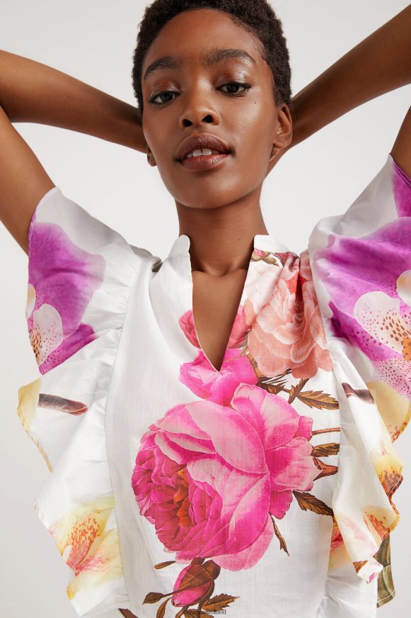 Desigual Women M. Christian Lacroix floral blouse Clothing PFVZ0B1103