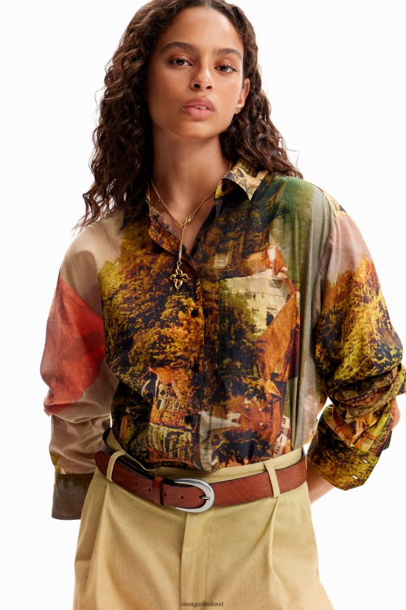 Desigual Women M. Christian Lacroix landscape shirt Clothing PFVZ0B50