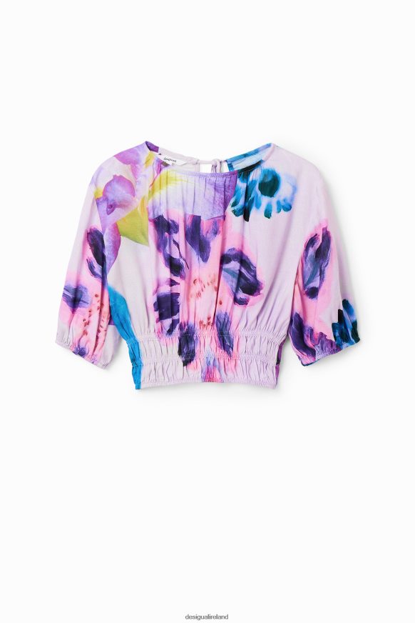 Desigual Women M. Christian Lacroix short floral blouse Clothing PFVZ0B794