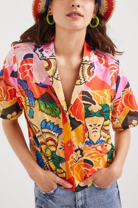 Desigual Women M. Christian Lacroix tropical shirt Clothing PFVZ0B1064
