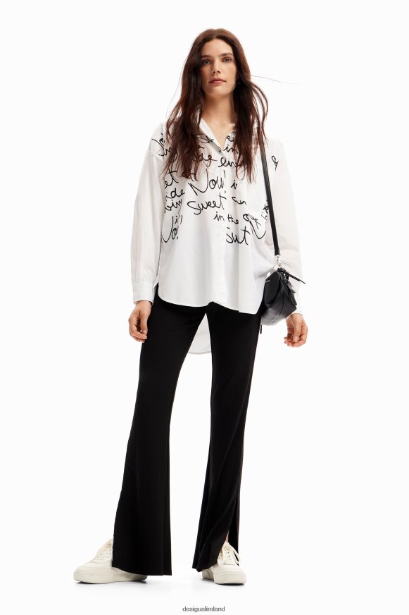 Desigual Women Oversize lettering shirt Clothing PFVZ0B52