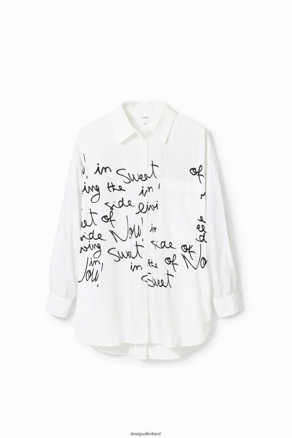 Desigual Women Oversize lettering shirt Clothing PFVZ0B52