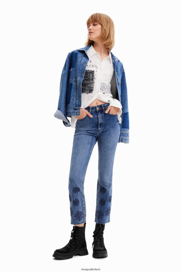 Desigual Women Patchwork and flower shirt Clothing PFVZ0B1022