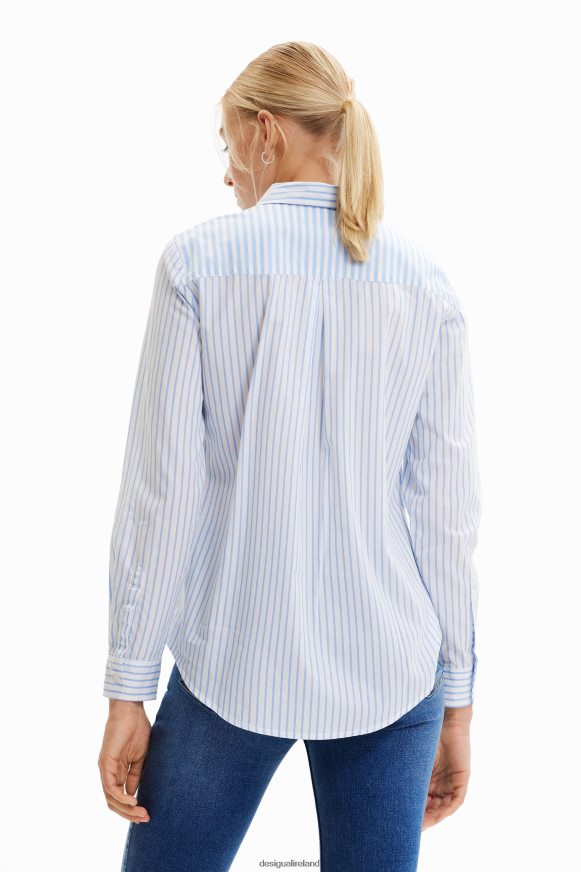 Desigual Women Patchwork striped shirt Clothing PFVZ0B163