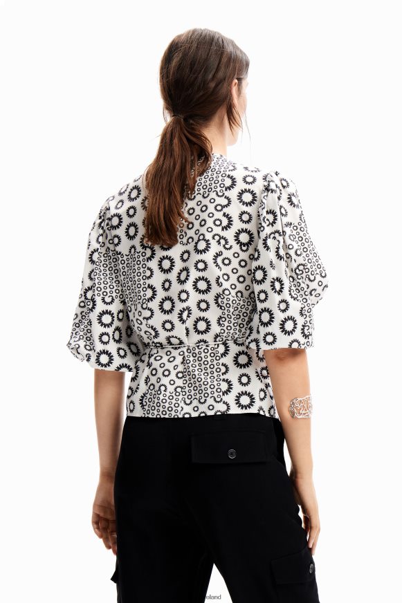 Desigual Women Patchwork wrap blouse Clothing PFVZ0B88