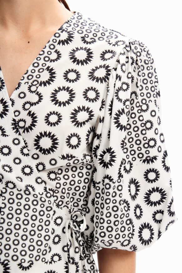 Desigual Women Patchwork wrap blouse Clothing PFVZ0B88