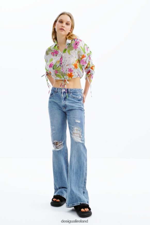 Desigual Women Short gathered shirt Clothing PFVZ0B536