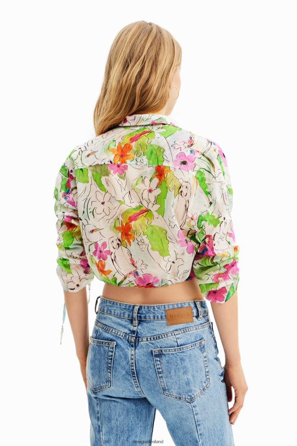 Desigual Women Short gathered shirt Clothing PFVZ0B536