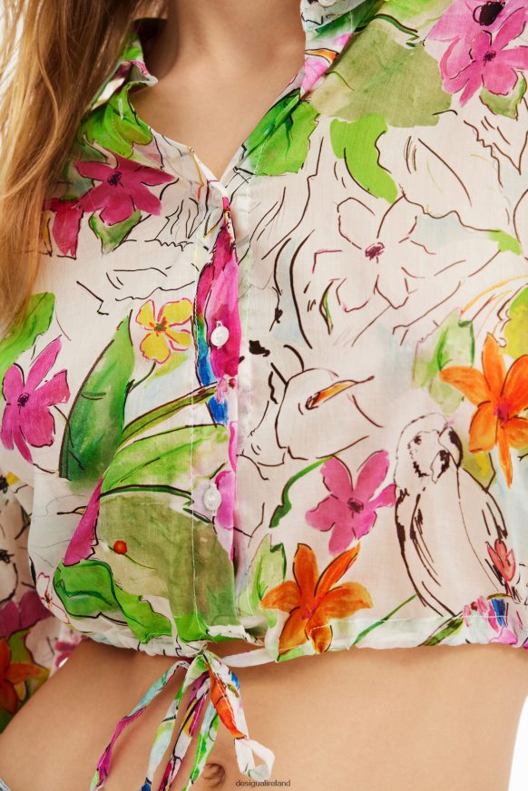Desigual Women Short gathered shirt Clothing PFVZ0B536