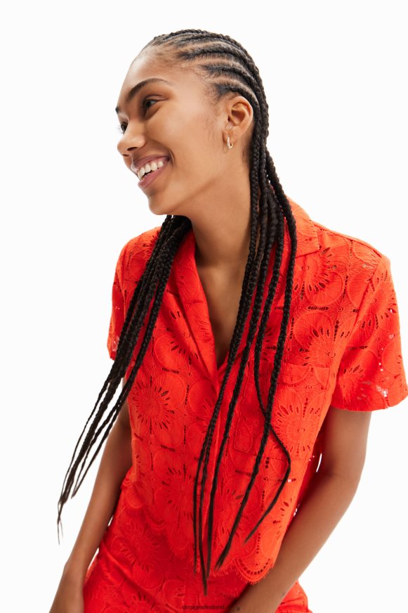 Desigual Women Short lace shirt Clothing PFVZ0B454