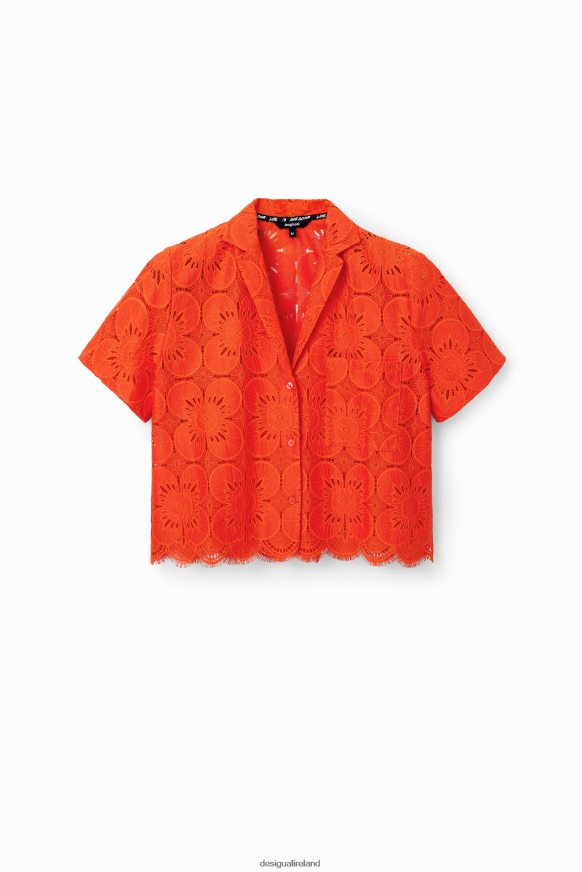 Desigual Women Short lace shirt Clothing PFVZ0B454