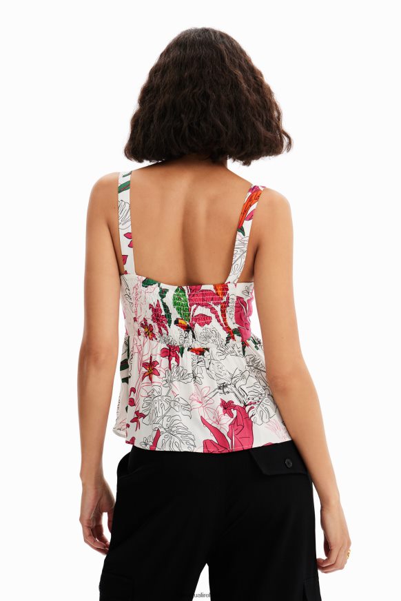Desigual Women Tropical strap top Clothing PFVZ0B622