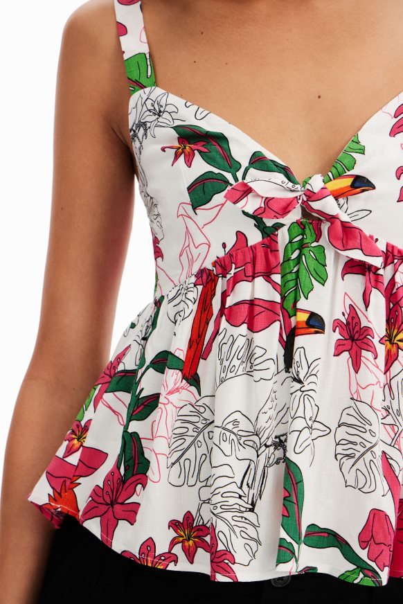 Desigual Women Tropical strap top Clothing PFVZ0B622