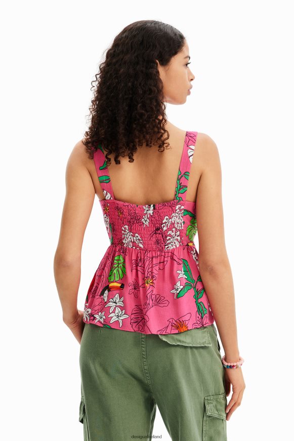 Desigual Women Tropical strap top Clothing PFVZ0B777