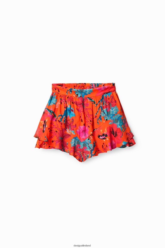 Desigual Women Coral skorts Clothing PFVZ0B1059