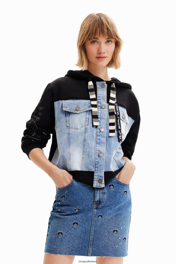 Desigual Women Disney's Mickey Mouse denim mini skirt Clothing PFVZ0B661
