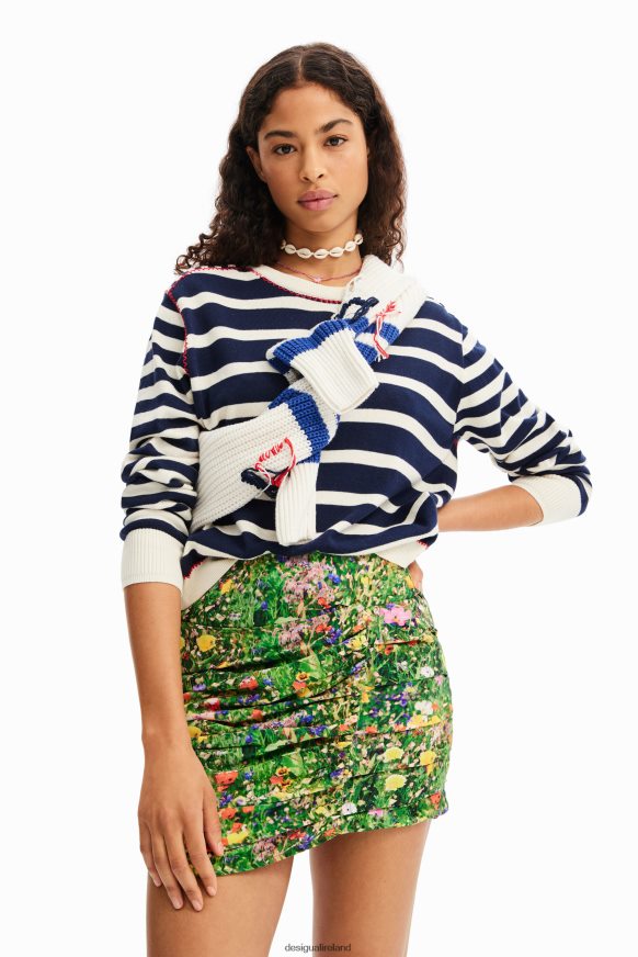 Desigual Women Draped floral mini skirt Clothing PFVZ0B573