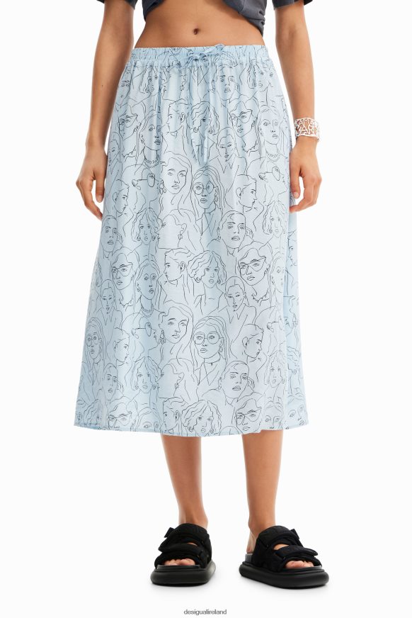 Desigual Women Faces midi skirt Clothing PFVZ0B269