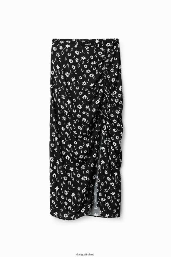 Desigual Women Floral slit midi skirt Clothing PFVZ0B760