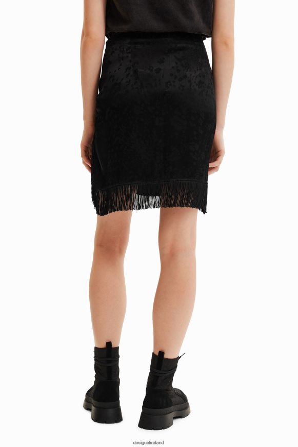 Desigual Women Fringed wrap mini skirt Clothing PFVZ0B545