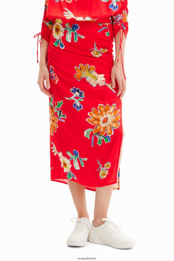 Desigual Women Gathered midi skirt Clothing PFVZ0B761