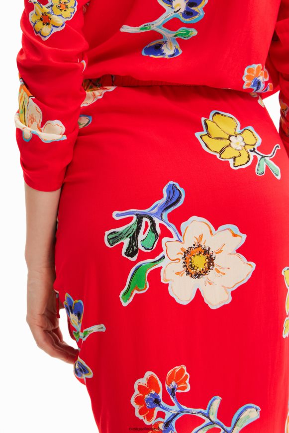 Desigual Women Gathered midi skirt Clothing PFVZ0B761