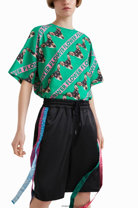 Desigual Women Johnson Hartig ribbon shorts Clothing PFVZ0B666