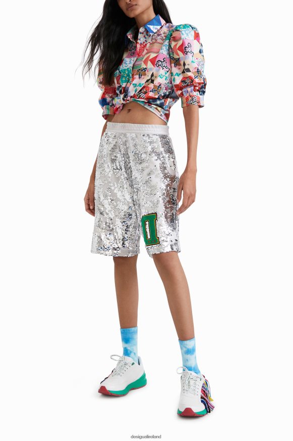 Desigual Women Johnson Hartig sequined shorts Clothing PFVZ0B734