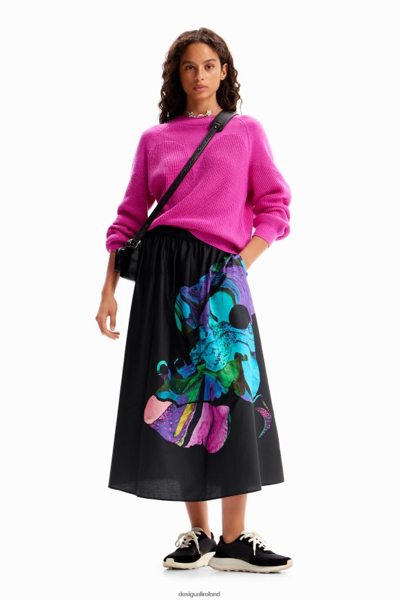 Desigual Women M. Christian Lacroix floaty midi skirt Clothing PFVZ0B147