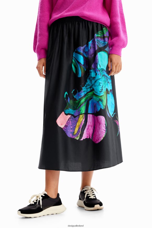 Desigual Women M. Christian Lacroix floaty midi skirt Clothing PFVZ0B147