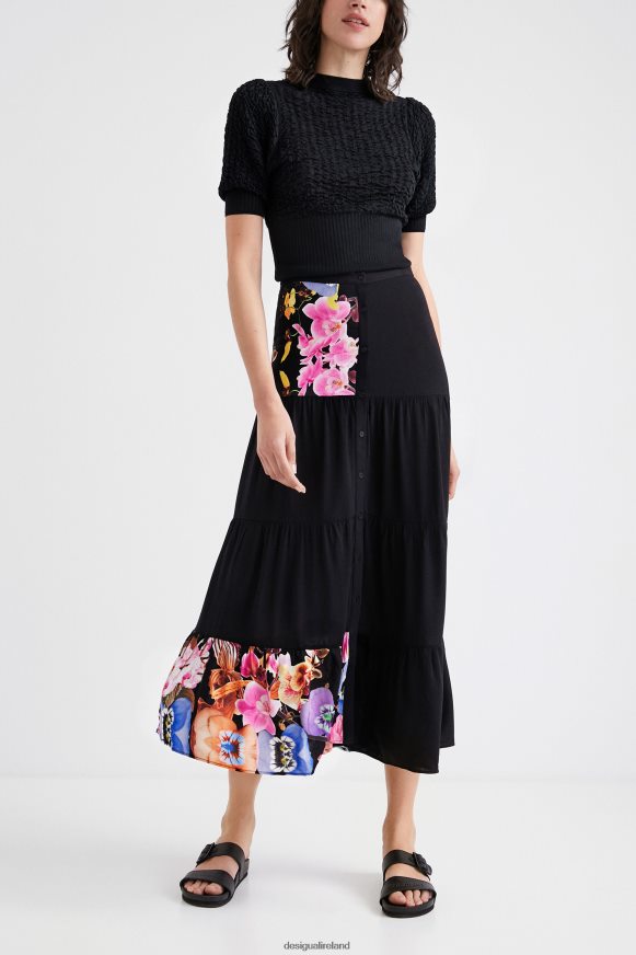 Desigual Women M. Christian Lacroix long skirt Clothing PFVZ0B1111