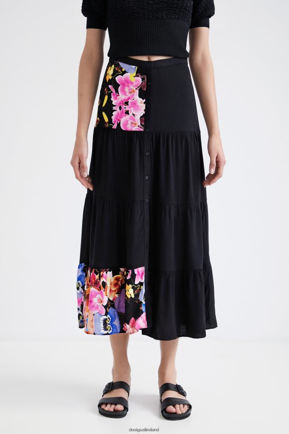 Desigual Women M. Christian Lacroix long skirt Clothing PFVZ0B1111