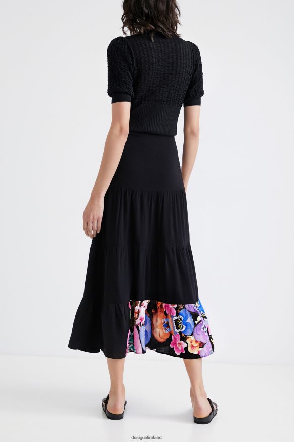 Desigual Women M. Christian Lacroix long skirt Clothing PFVZ0B1111
