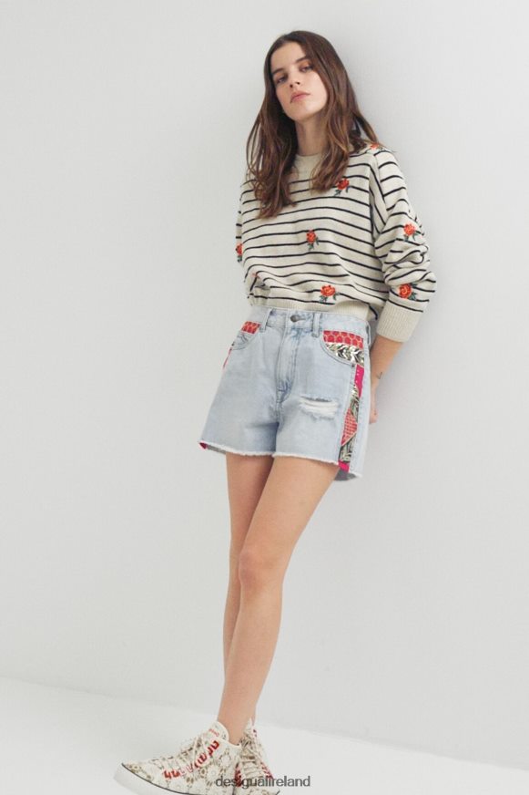 Desigual Women Patchwork denim shorts Clothing PFVZ0B1122