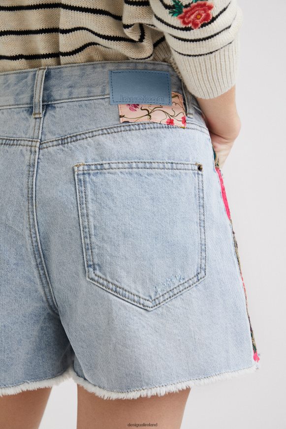 Desigual Women Patchwork denim shorts Clothing PFVZ0B1122