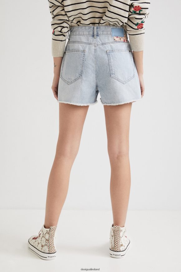 Desigual Women Patchwork denim shorts Clothing PFVZ0B1122