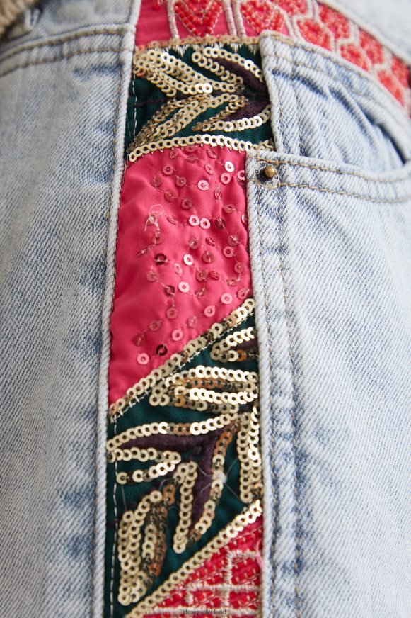 Desigual Women Patchwork denim shorts Clothing PFVZ0B1122