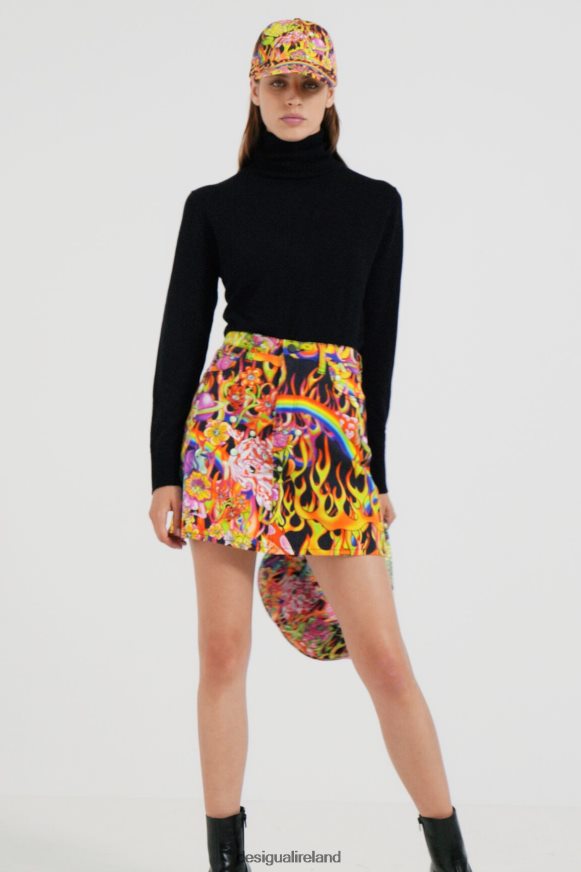 Desigual Women Rainbow short skirt Clothing PFVZ0B1118