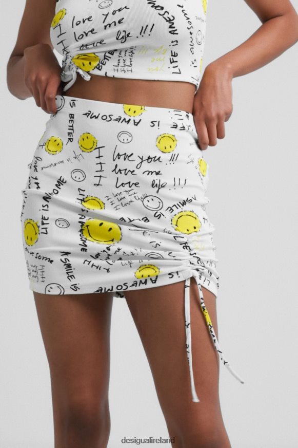Desigual Women Slim Smiley mini skirt Clothing PFVZ0B459